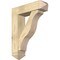 Ekena Millwork Funston Arts and Crafts Rough Sawn Bracket w/ Offset Brace, Douglas Fir, 8"W x 30"D x 38"H BKT0806X30X38FST03RDF - alternate 1